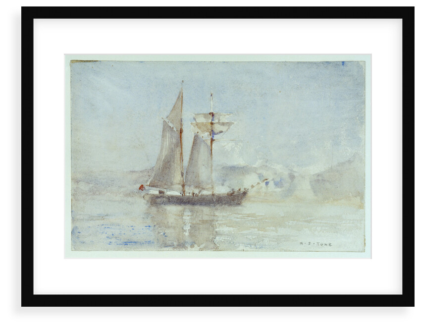 A schooner off shore by Henry Scott Tuke
