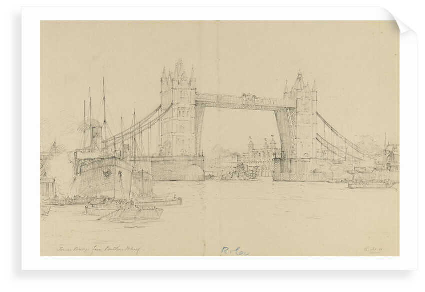 Tower Bridge from Butler's Wharf by Gerald M. Burn