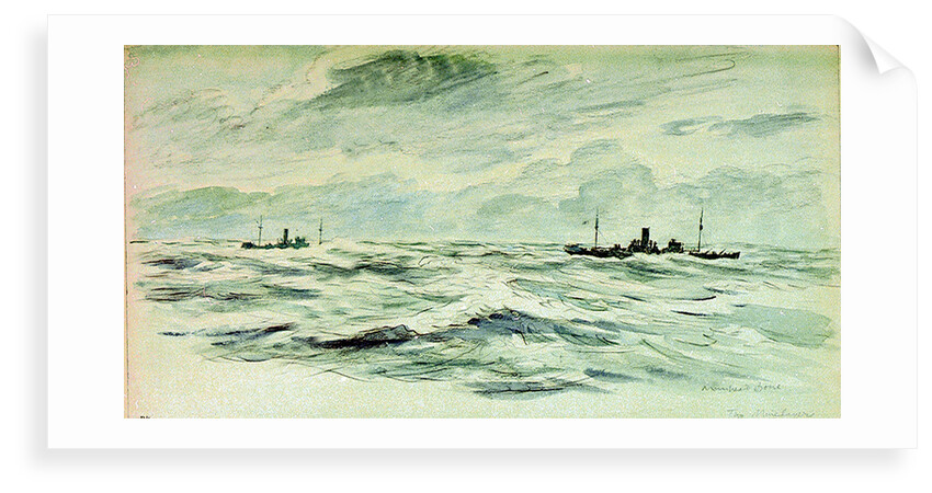 Two minelayers by Muirhead Bone