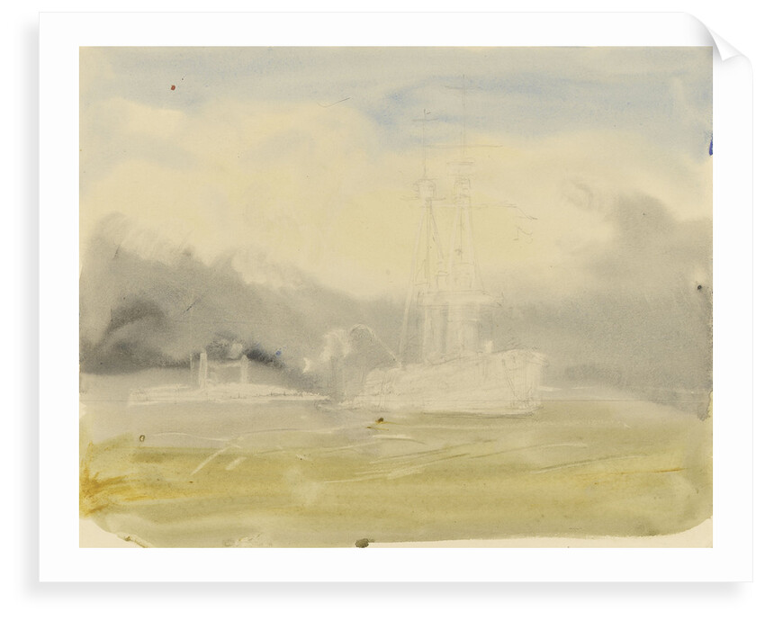 Fighting vessels at sea, 1914-1918 by William Lionel Wyllie