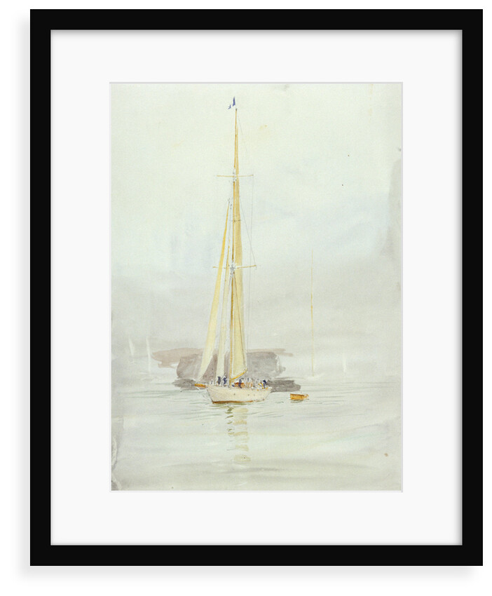 White yacht by William Lionel Wyllie