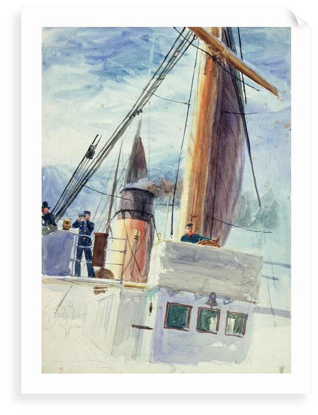 Bridge of Oceanic White Star by William Lionel Wyllie