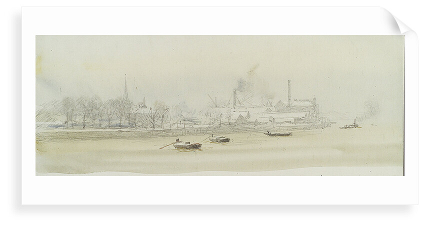 Greenwich Reach and the Isle of Dogs by William Lionel Wyllie