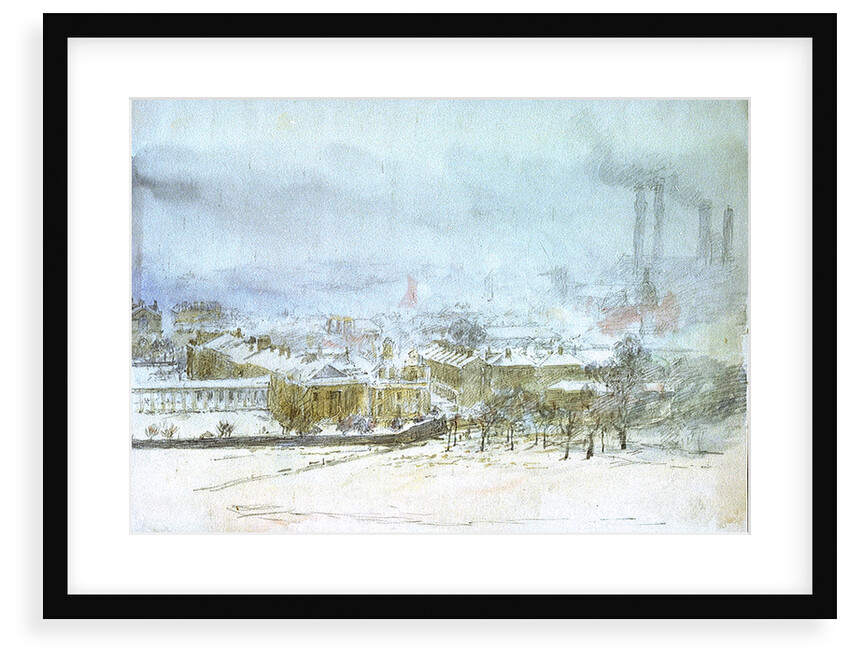 Greenwich; East Greenwich and the Power Station from the Park by William Lionel Wyllie