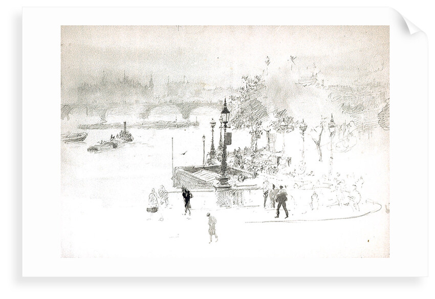 Thames Embankment by William Lionel Wyllie