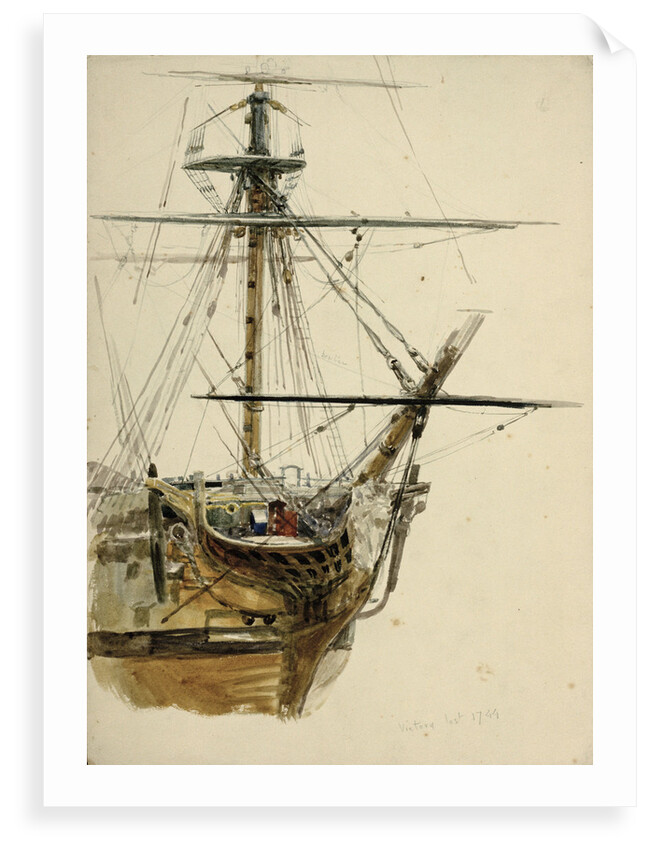 'Victory', lost in 1744 by Wyllie William Lionel