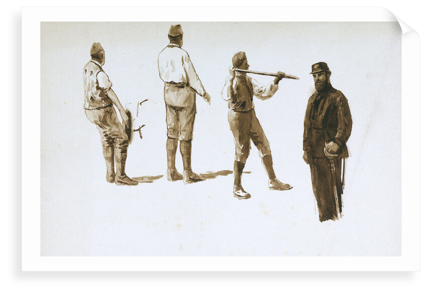 Three convicts and a guard by William Lionel Wyllie