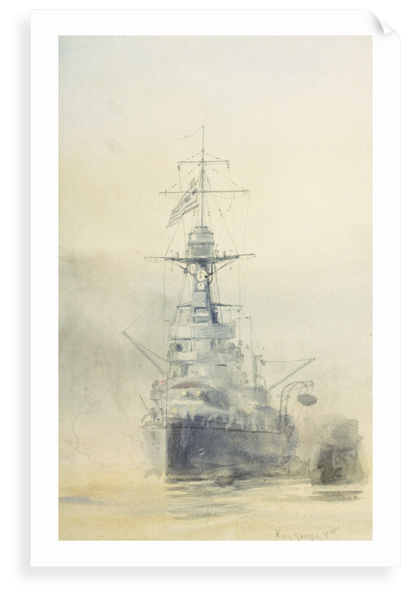HMS 'King George V' by William Lionel Wyllie