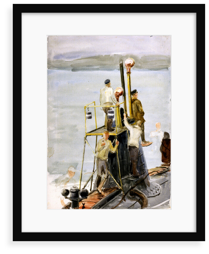 15 Submarine with sailors by William Lionel Wyllie