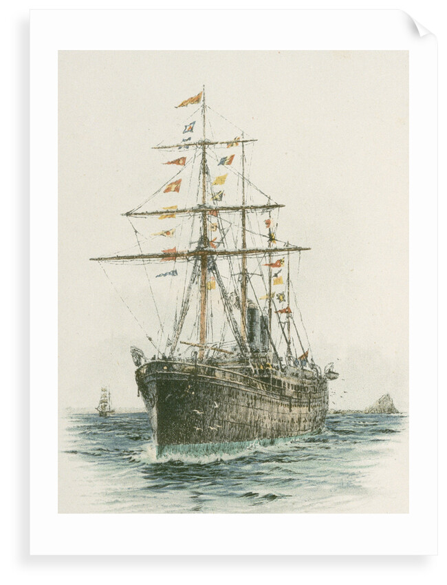 Orient Line passenger vessel Austral by William Lionel Wyllie
