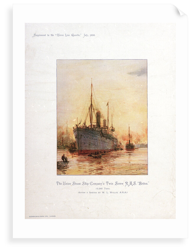 RMS 'Briton' by William Lionel Wyllie