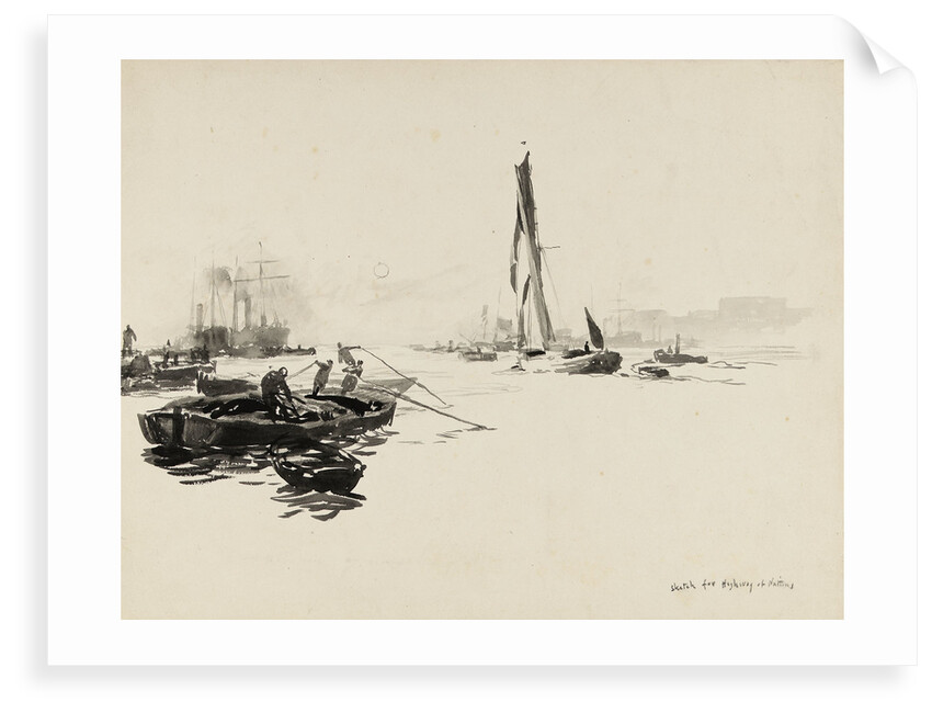 Sketch for Highway of Nations by William Lionel Wyllie
