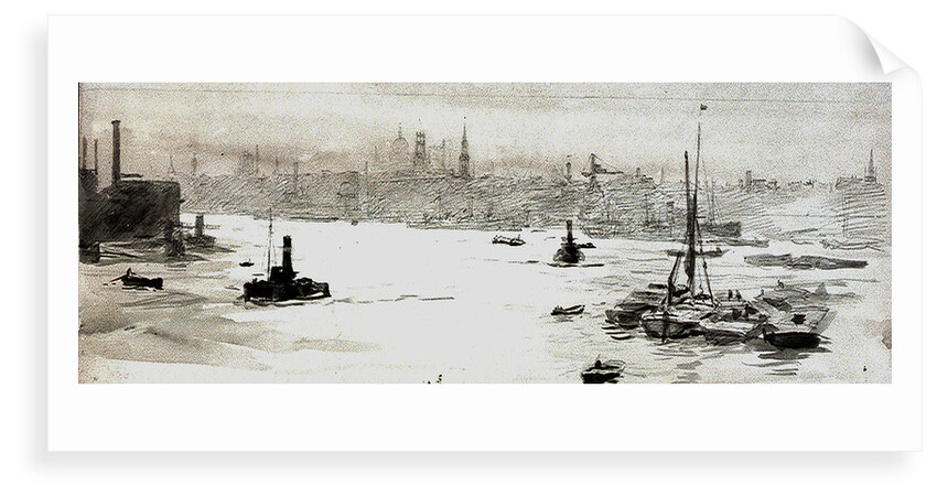 City from Limehouse by William Lionel Wyllie