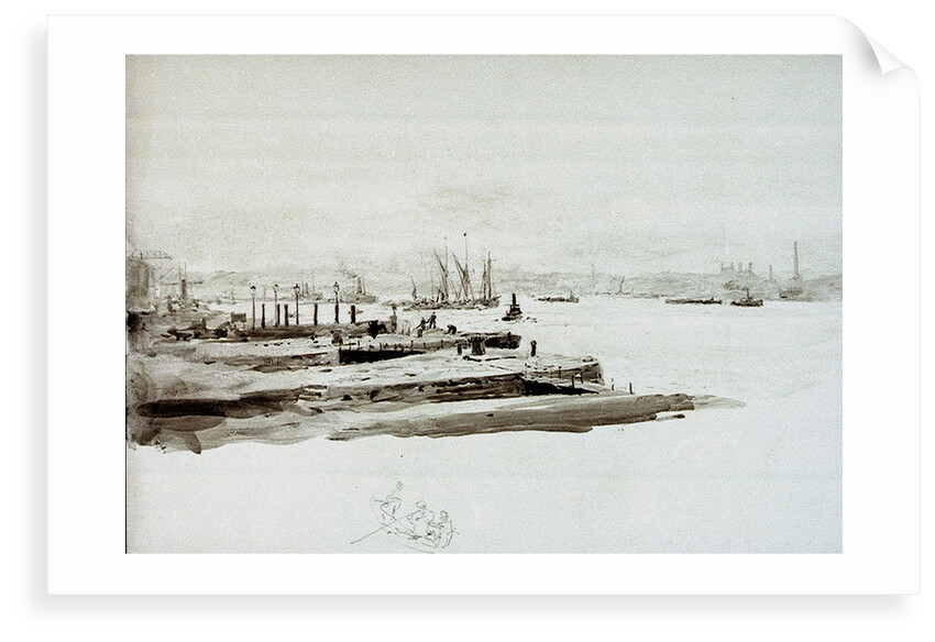 Docks by William Lionel Wyllie