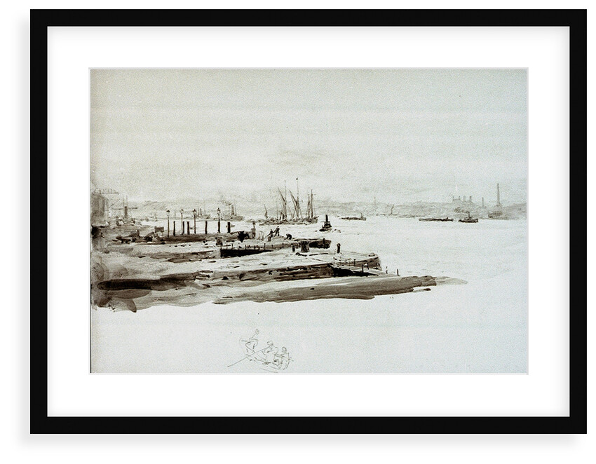 Docks by William Lionel Wyllie