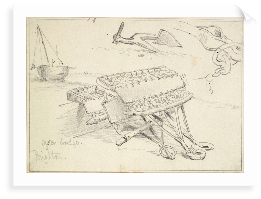 Oyster dredgers, Brighton (1829) by Edward William Cooke