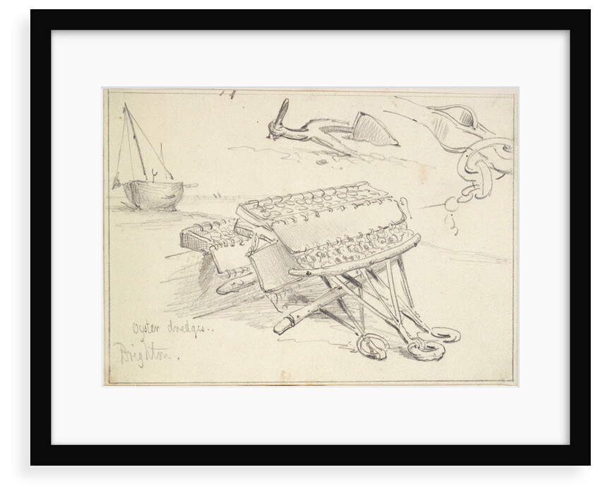 Oyster dredgers, Brighton (1829) by Edward William Cooke