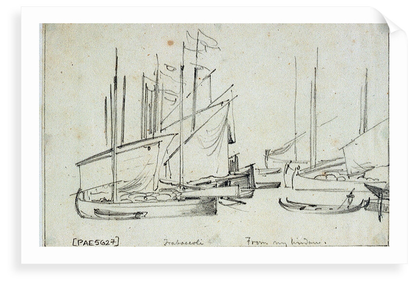 Trabaccoli from my window by Edward William Cooke