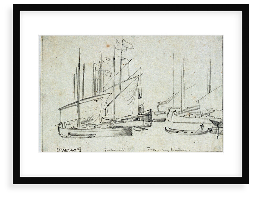 Trabaccoli from my window by Edward William Cooke