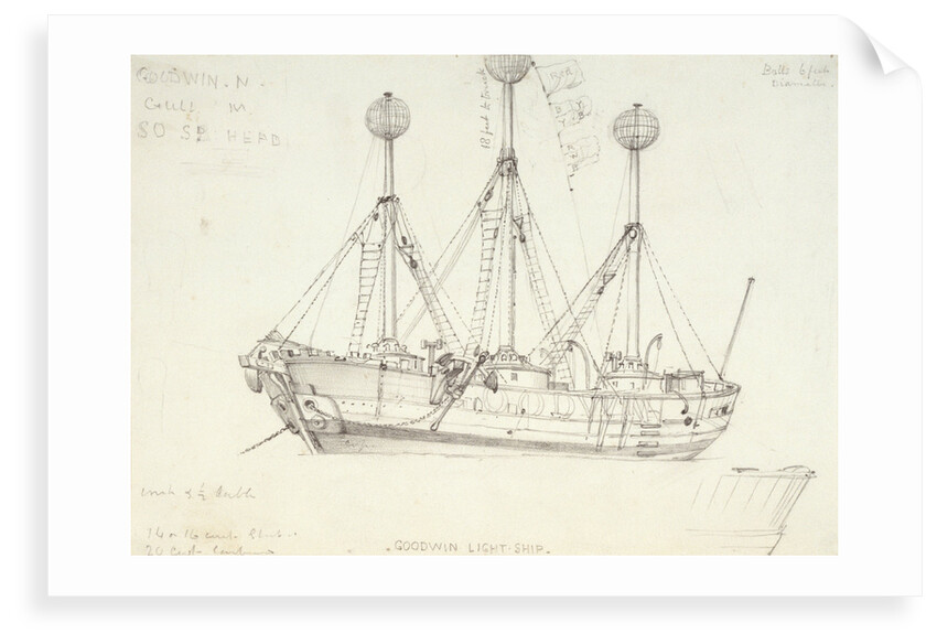 Goodwin light ship by Edward William Cooke