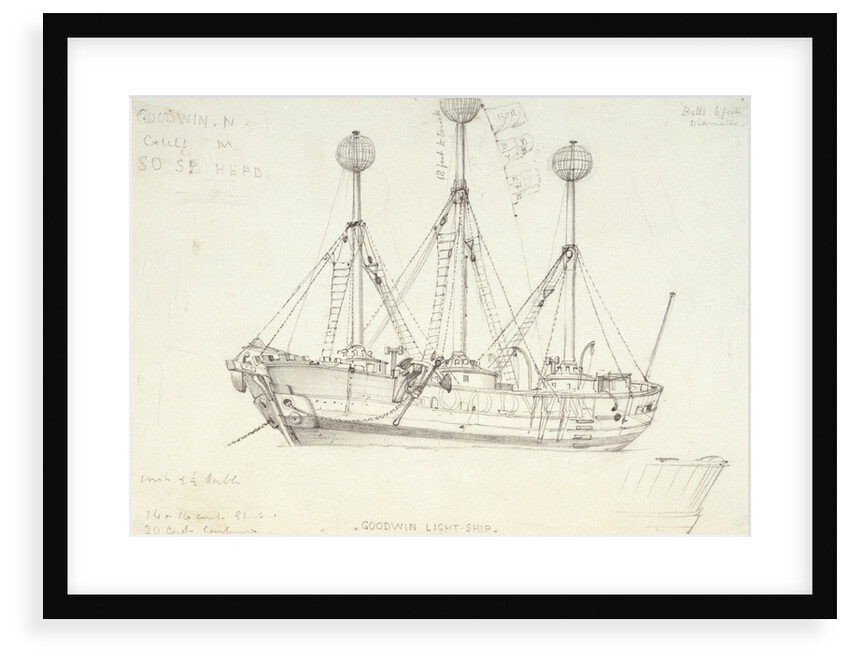 Goodwin light ship by Edward William Cooke