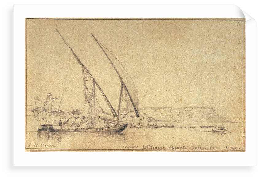 Near Belliaiah opposite Farshoot by Edward William Cooke