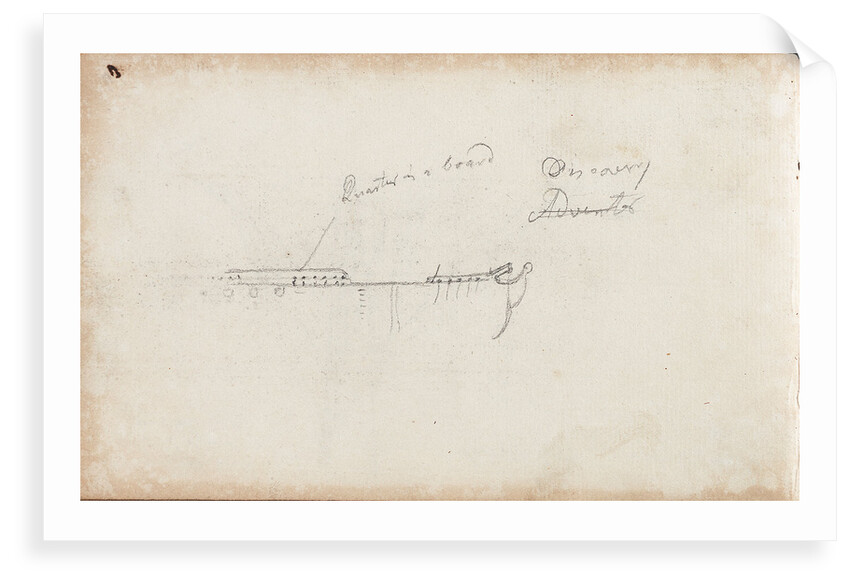 Details of rigging of 'Bedford' by Thomas Luny