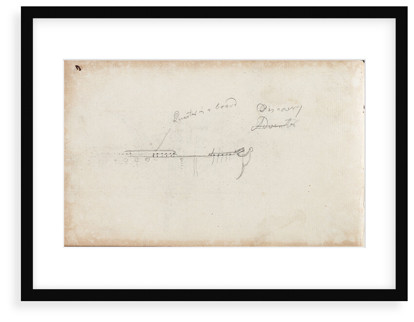 Details of rigging of 'Bedford' by Thomas Luny