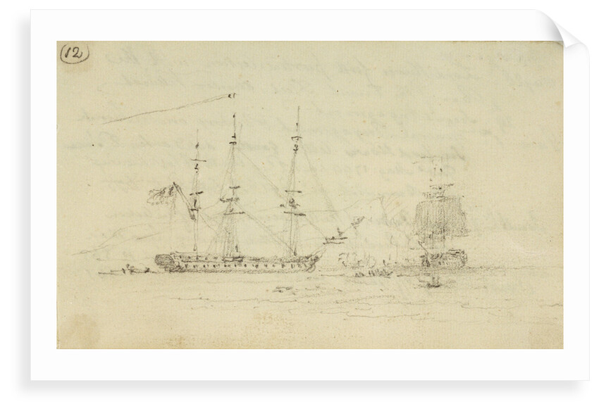 Captain Hood in the Juno goes into Toulon inner harbour, engages enemy and escapes by Nicholas Pocock