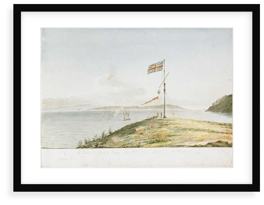 The Islands of Lessina & Brazza - from Hostes Island, Entrance of Port St George, Lissa by William Innes Pocock