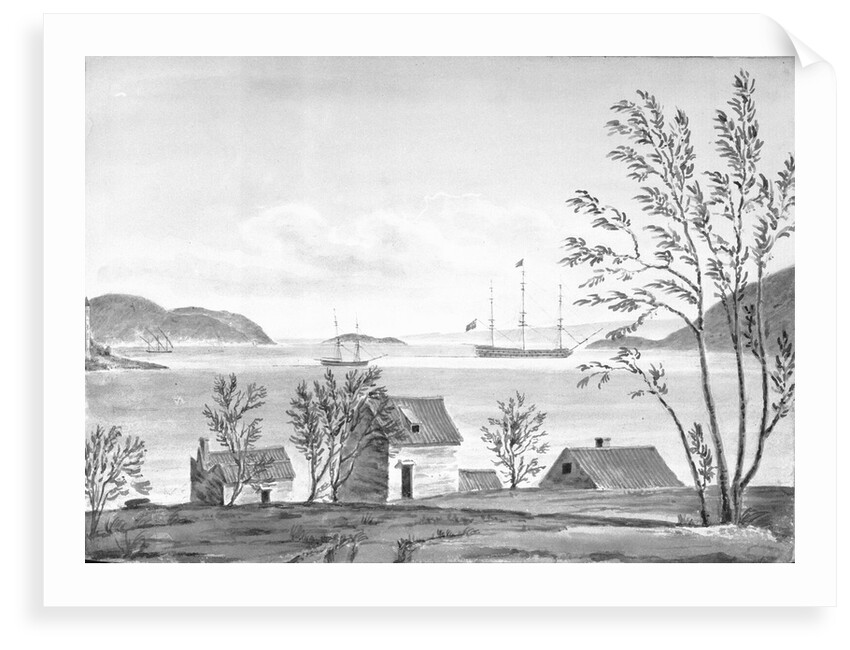 Port St George, Lissa, from the town by William Innes Pocock
