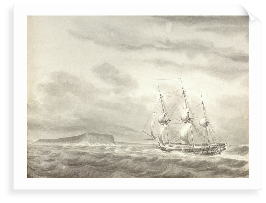 Cape Molo, Minorca and HMS 'Menelaus' by William Innes Pocock