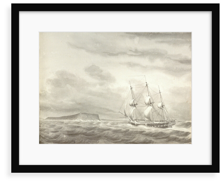 Cape Molo, Minorca and HMS 'Menelaus' by William Innes Pocock