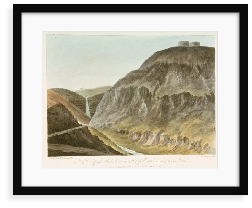 No 2, View of the High Knowle, & Waterfall at the head of James's Valley by William Innes Pocock