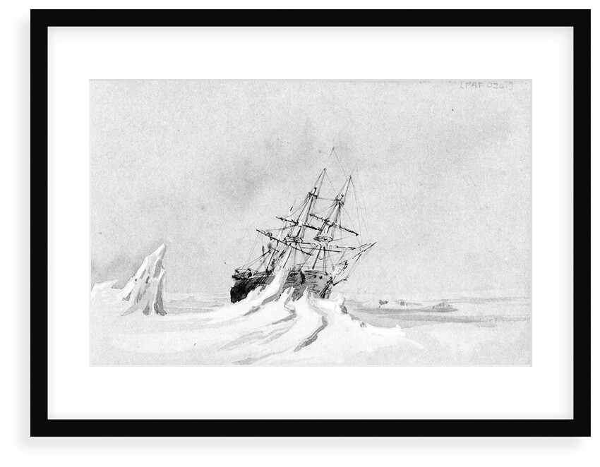 The people having been working... had hardly been off... when the mass broke away stricking [sic]... the Ship's side by Stanley Owen