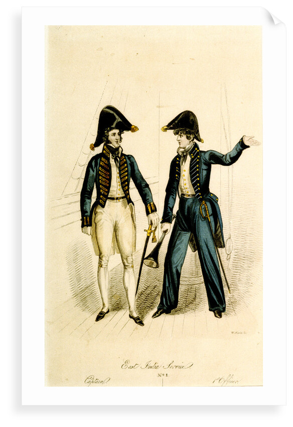 East India Service. No 1. Captain. 1st Officer 1829 by W. Alais