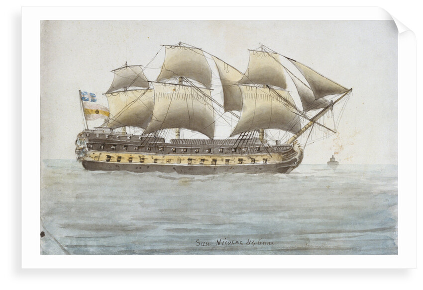 'San Nicolas' 84 Guns by John Innes Pocock