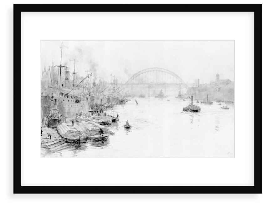 New Bridge, Newcastle by William Lionel Wyllie