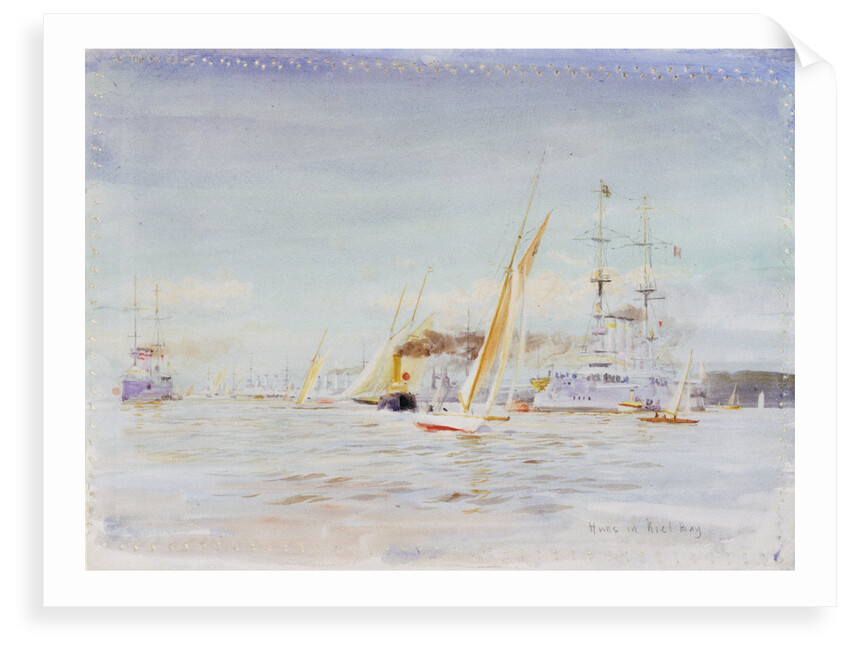 German fleet, Kiel by William Lionel Wyllie