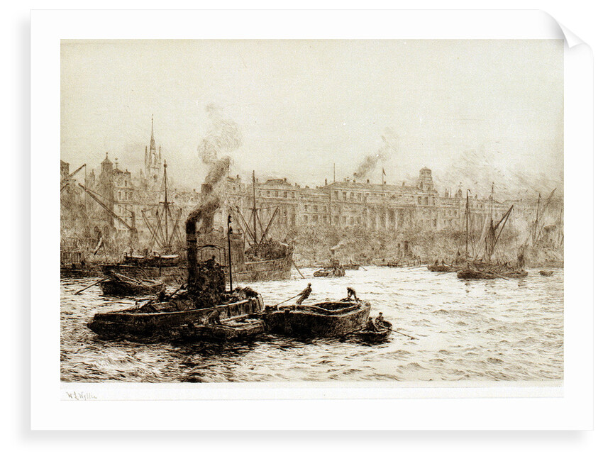 The Custom House, London by William Lionel Wyllie