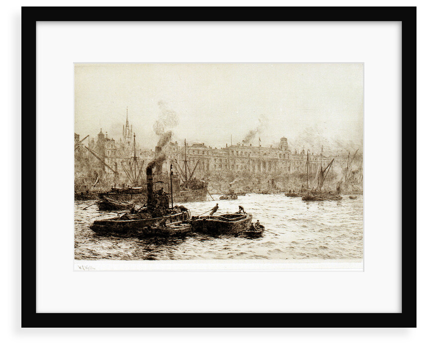 The Custom House, London by William Lionel Wyllie