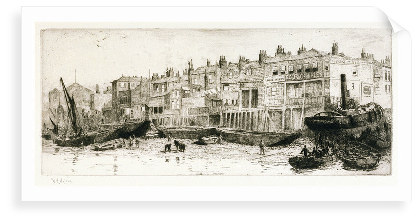The Thames and Angel Tavern by William Lionel Wyllie
