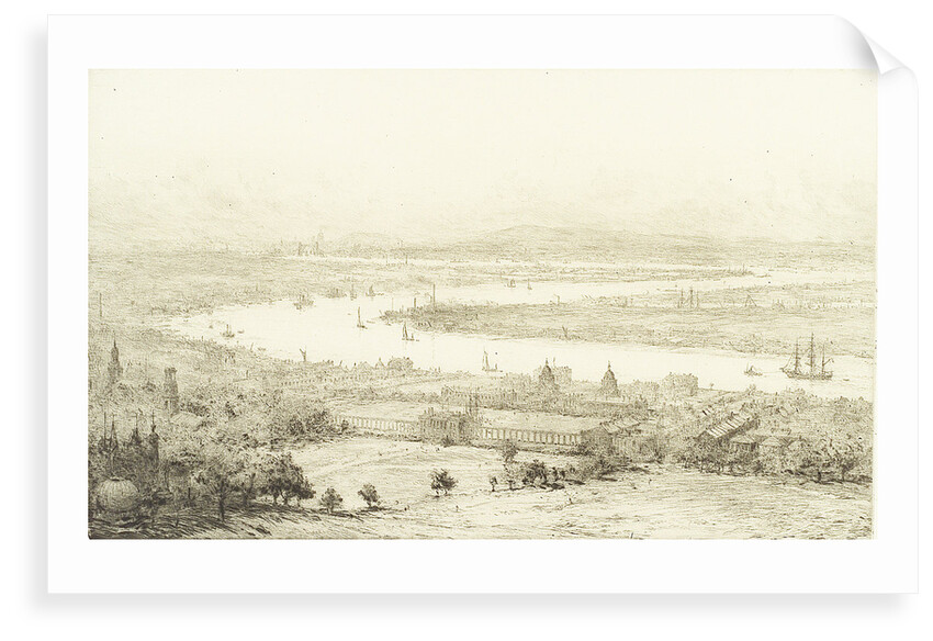 The Thames from Greenwich Park by William Lionel Wyllie