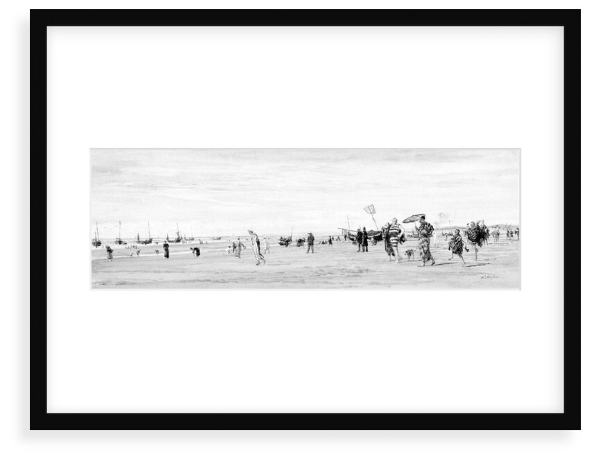 Berck Plage with Bathers, No. 53 by William Lionel Wyllie
