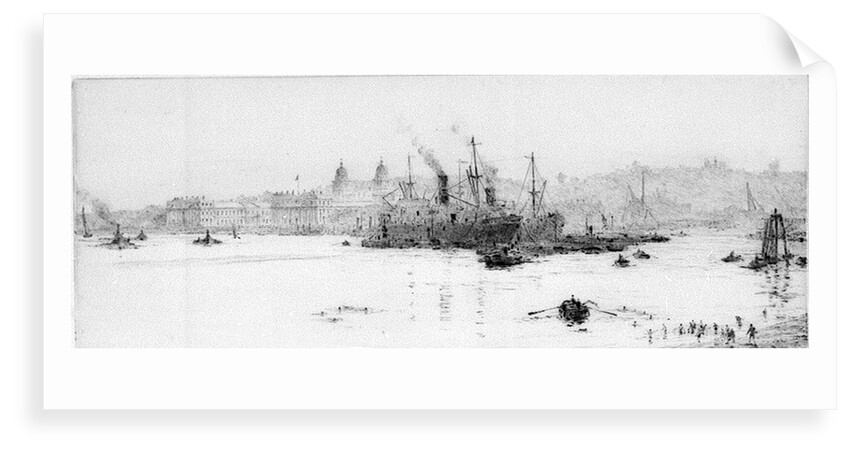 Sugar boats, Greenwich reach by William Lionel Wyllie
