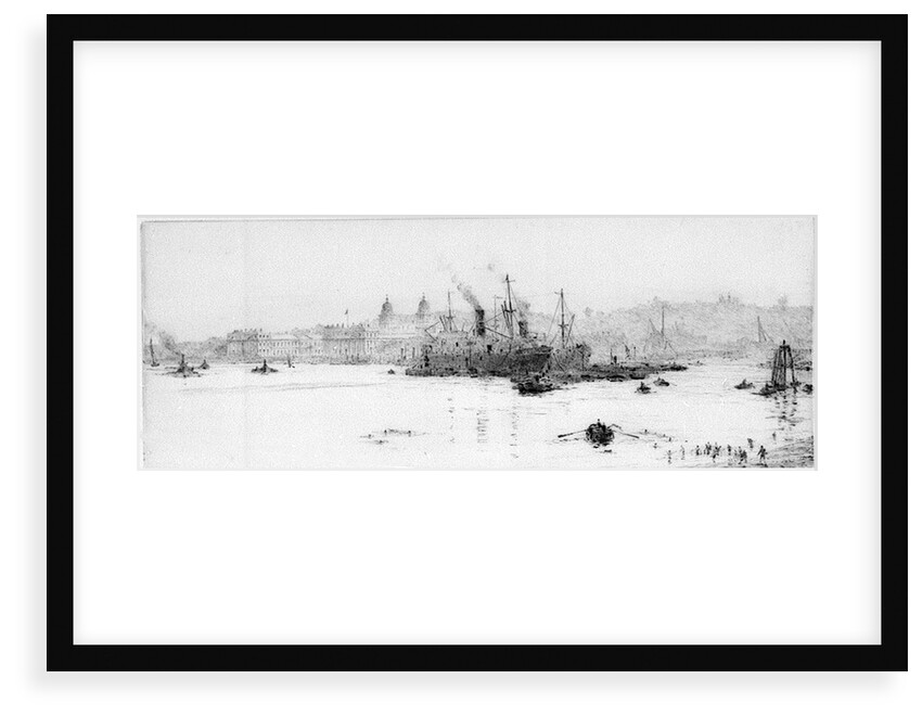 Sugar boats, Greenwich reach by William Lionel Wyllie
