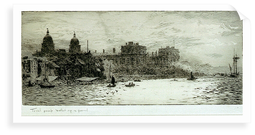 The river at Greenwich by William Lionel Wyllie