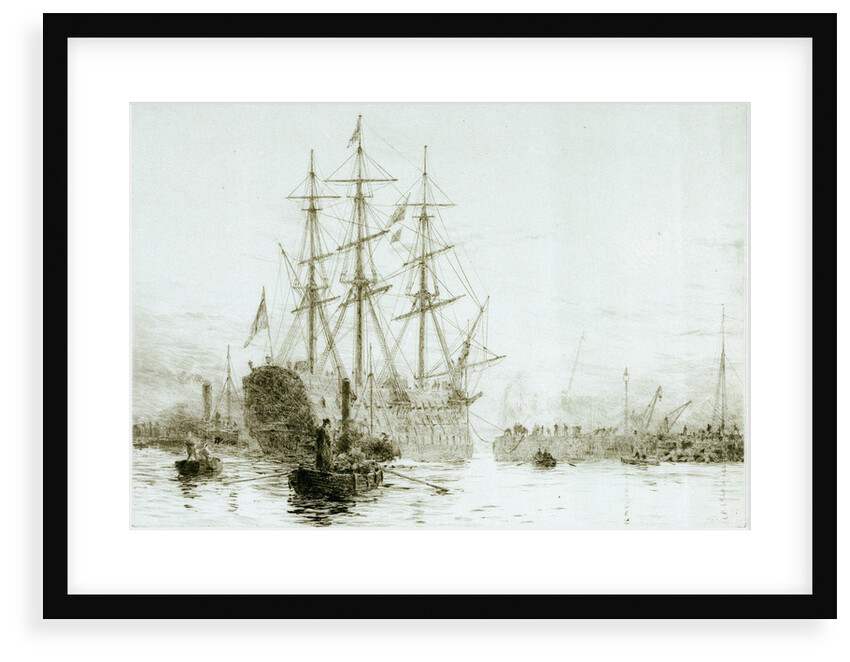 HMS 'Victory' afloat by William Lionel Wyllie