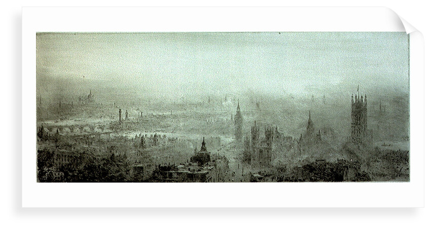 Panoramic view of London by William Lionel Wyllie