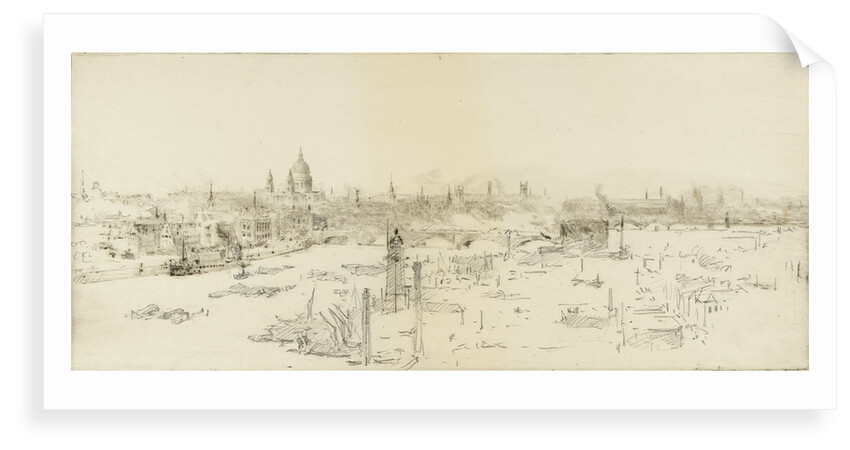 The city of London from the Shot Tower by William Lionel Wyllie
